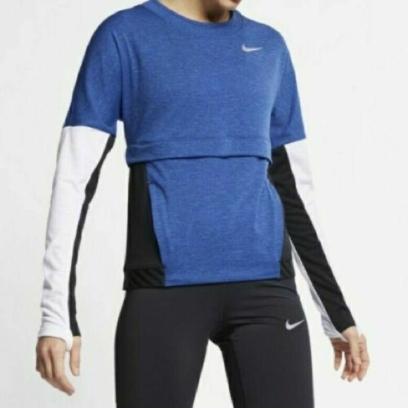 Nike Women's LS Running Shirt - Size M - Picture 1 of 4
